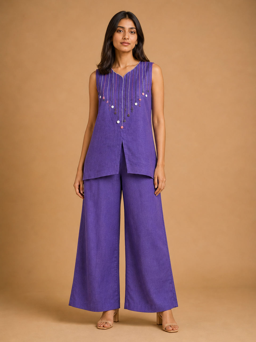 Violet French Knot Co-Ord Set