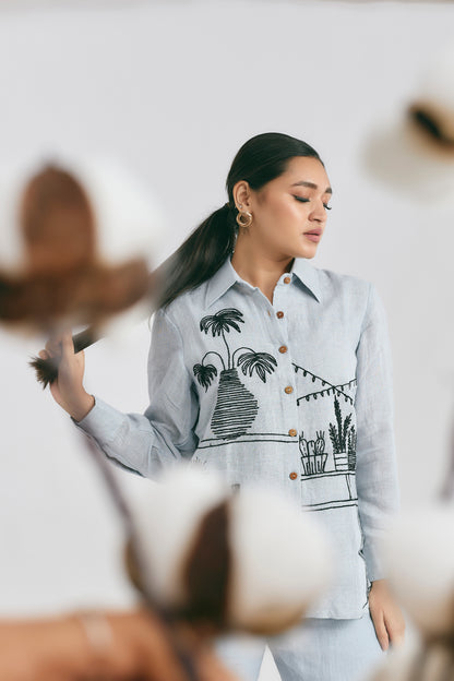 City Stillness Linen Shirt